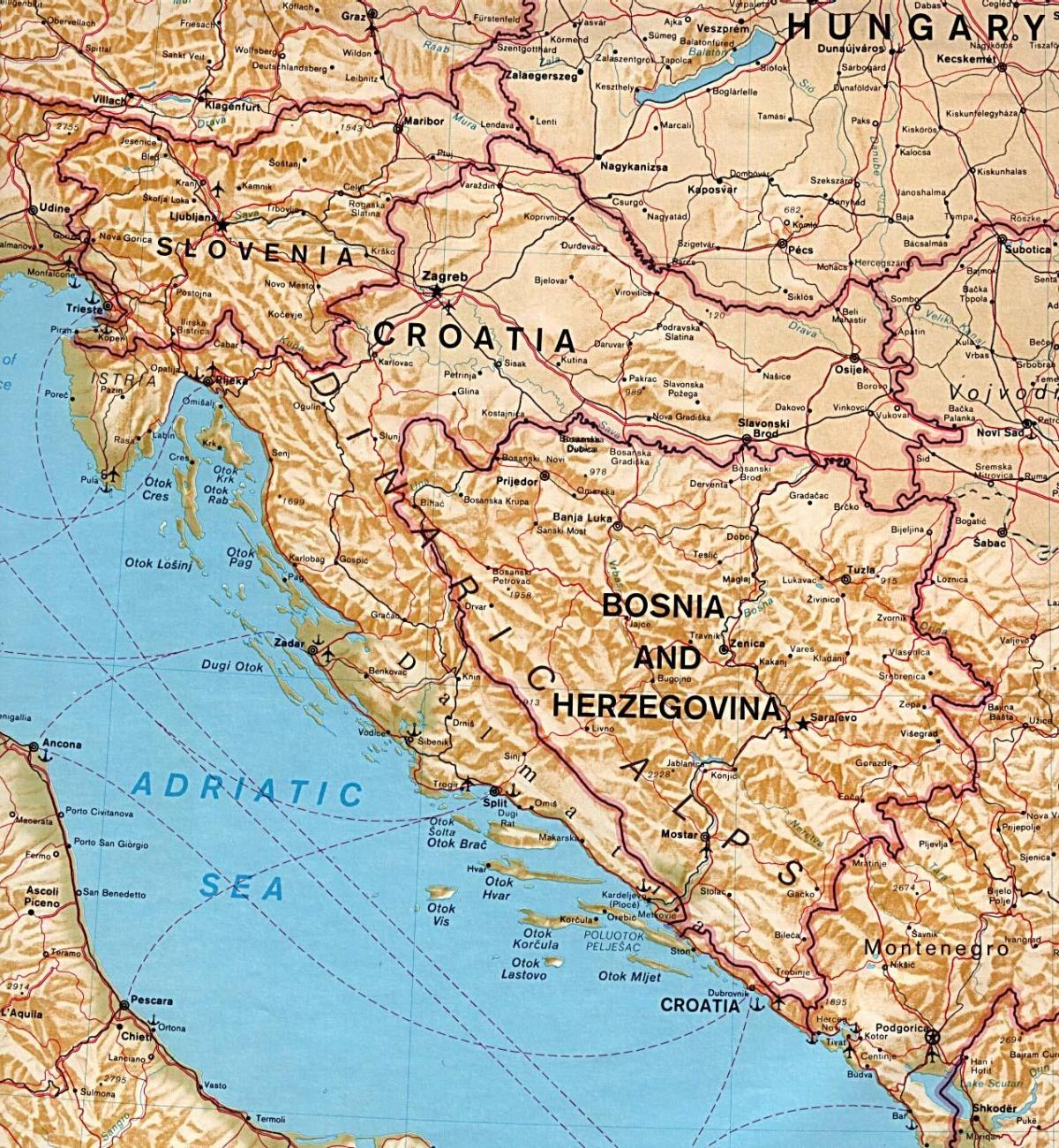 kaart näitab Sloveenia