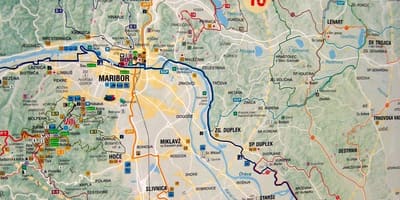 Kaart Sloveenia rattasõit