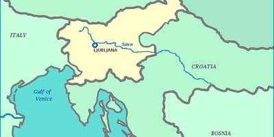 Kaart Sloveenia rannik